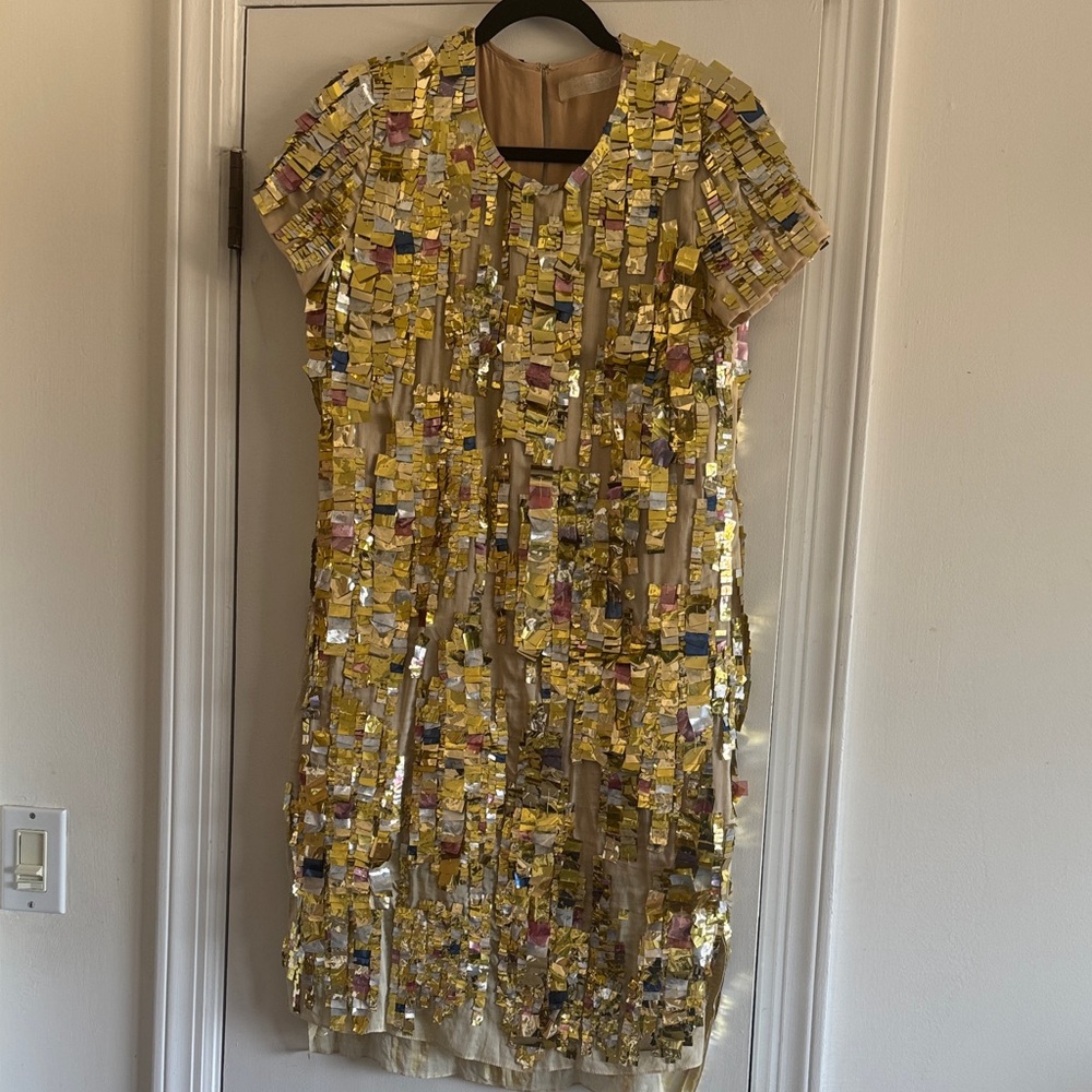 Reed Karkoff Gold Sequin Women's Dress